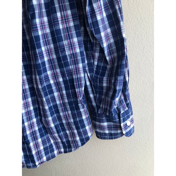 J.Crew Men Blue Button Up Shirt Size Medium - Picture 5 of 8